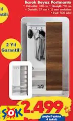 OFİS BAZAAR BAROK BEYAZ PORTMANTO